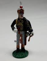 Оловянный солдатик "Офицер 10-го Королевского гусарского полка, 1808 г."
